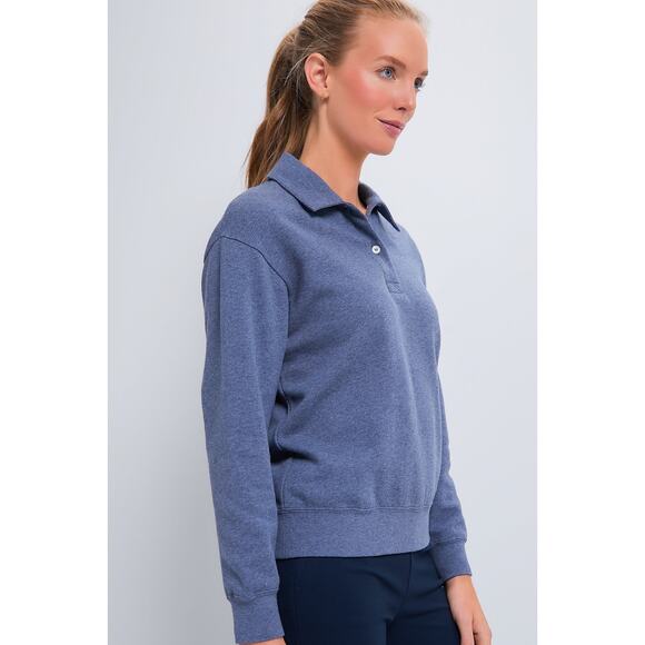 TUCKERNUCK SPORT Heathered Indigo Perry Pullover Size M NWT - Picture 5 of 7